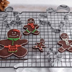 DR OETKER 3 db Karácsonyi emberke süteménykiszúró White Christmas
